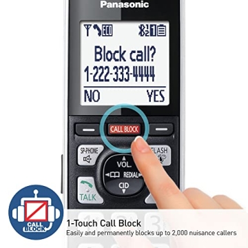 Panasonic Advanced Call Blocking 5 Handset Cordless Phone