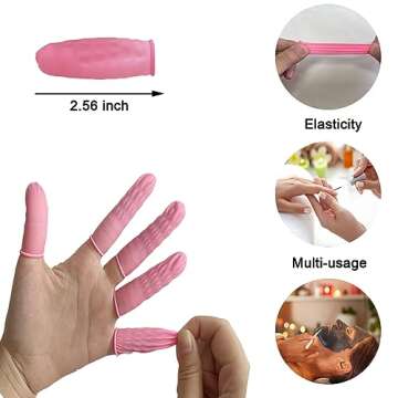 200 Pcs Disposable Finger Cots Medium Finger Protectors, Finger Gloves Finger Covers Protection for Finger Tips, Finger Sleeve Thumb Protector Fingertip Protector Thumb Cover
