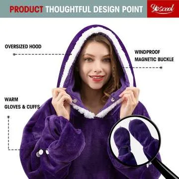 Wearable Blanket Hoodie for Ultimate Comfort