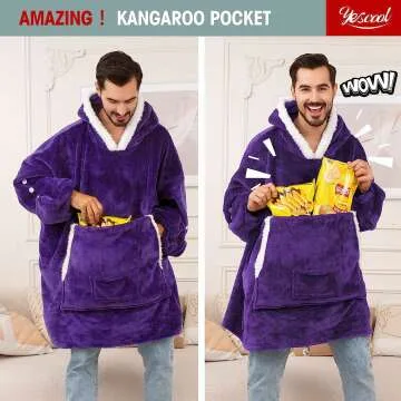 Wearable Blanket Hoodie for Ultimate Comfort