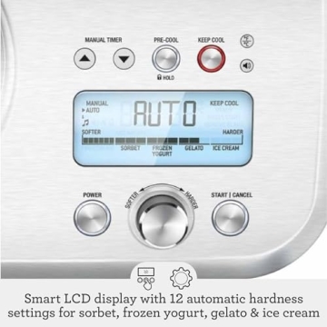 Breville Smart Scoop Ice Cream Maker with 12 Settings