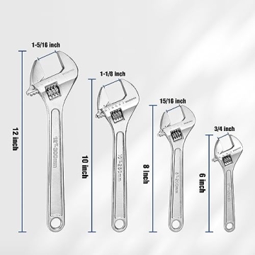 WORKPRO Adjustable Wrench Set - Durable and Versatile Tools