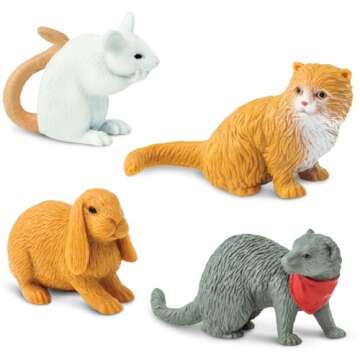 Safari Ltd. Pets TOOB - 12 Figurines of Household Pets - Educational Toy Figures for Boys, Girls and Kids Ages 3+