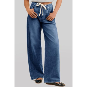 Versatile PLNOTME Baggy Wide Leg Jeans for Women