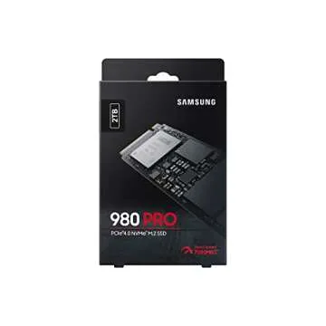 SAMSUNG 980 PRO SSD 2TB PCIe NVMe Gen 4 Gaming M.2 Internal Solid State Drive Memory Card, Maximum Speed, Thermal Control MZ-V8P2T0B/AM