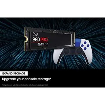 SAMSUNG 980 PRO SSD 2TB PCIe NVMe Gen 4 Gaming M.2 Internal Solid State Drive Memory Card, Maximum Speed, Thermal Control MZ-V8P2T0B/AM