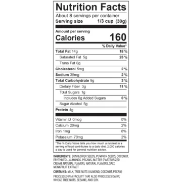 NuTrail Honey Nut Granola - Keto, Low Carb, Gluten Free