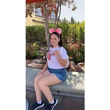 Seamoy Minnie Ears Headband for Kids and Adults
