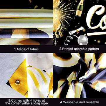 BEIGUO Graduation Decorations Class of 2023,Banner Balloon Decorations for Yard Outdoor Party Decorations