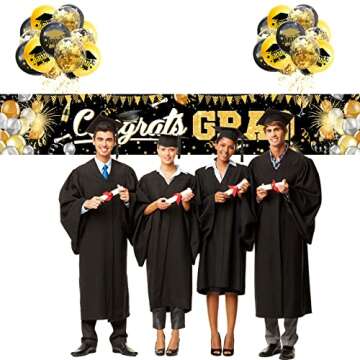 BEIGUO Graduation Decorations Class of 2023,Banner Balloon Decorations for Yard Outdoor Party Decorations