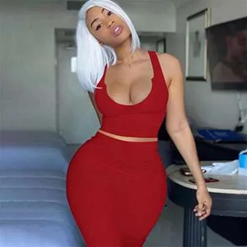 Adogirl Women's Sexy Summer Outfit - Chic Two-Piece Set