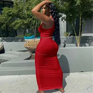 Adogirl Women's Sexy Summer Outfit - Chic Two-Piece Set