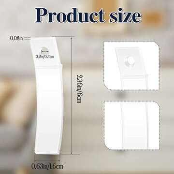 Drawer Stoppers for Dresser 20PCS Non-Slip Plastic Drawer Stops Clear PVC Dresser Drawer Stop Stoppe...