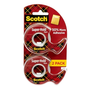 Scotch Super-Hold Tape, Transparent, 50% Stronger Adhesive