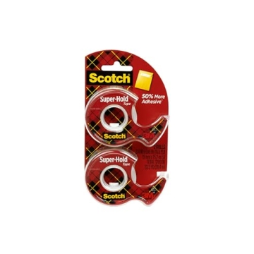 Scotch Super-Hold Tape, Transparent, 50% Stronger Adhesive