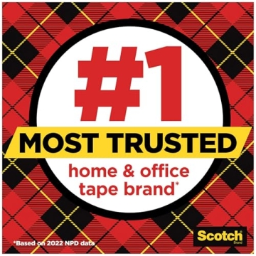 Scotch Super-Hold Tape, Transparent, 50% Stronger Adhesive