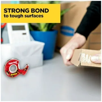 Scotch Super-Hold Tape, Transparent, 50% Stronger Adhesive