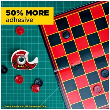Scotch Super-Hold Tape, Transparent, 50% Stronger Adhesive