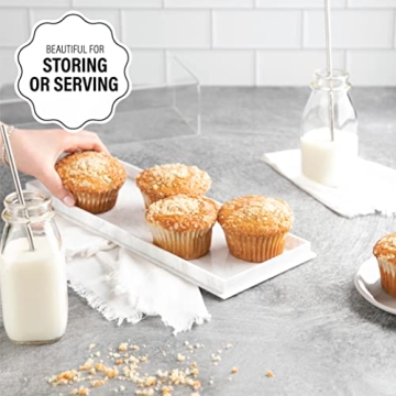 Gold Valley Elegant Rectangular Cake Tray with Cloche