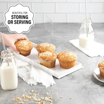 Gold Valley Elegant Rectangular Cake Tray with Cloche