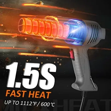 MAXXHEAT 1600W Heat Gun with Dual Temperature Control