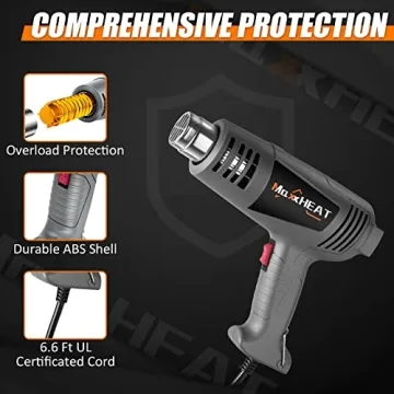 MAXXHEAT 1600W Heat Gun with Dual Temperature Control