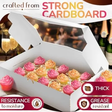 Shop Half Sheet Cake Boxes with Clear Windows Online