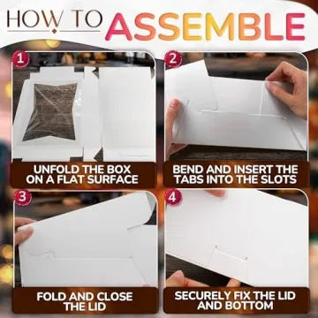 Shop Half Sheet Cake Boxes with Clear Windows Online