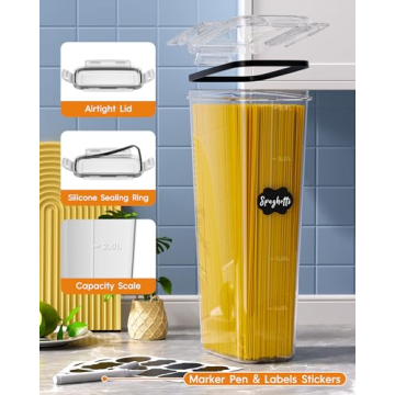 KEMETHY 24 PCS Airtight Food Storage Containers BPA-Free