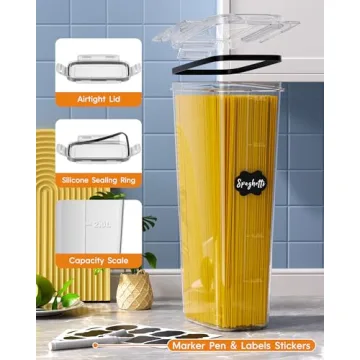 KEMETHY 24 PCS Airtight Food Storage Containers BPA-Free