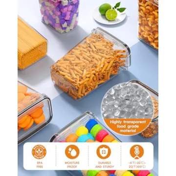 KEMETHY 24 PCS Airtight Food Storage Containers BPA-Free