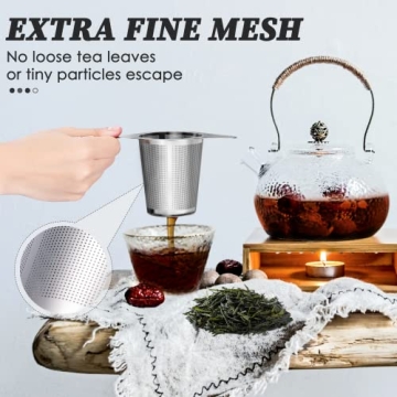 Yoassi Extra Fine Stainless Steel Tea Infuser for Perfect Brews