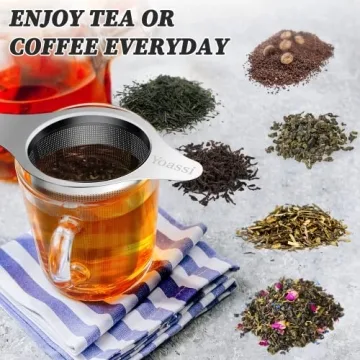 Yoassi Extra Fine Stainless Steel Tea Infuser for Perfect Brews