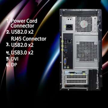 Dell RGB Gaming Desktop PC, Intel Quad I5 up to 3.6GHz, Radeon R5 340X 2GB, 16GB RAM, 128G SSD + 2TB, DVD, WiFi & Bluetooth, RGB Keyboard & Mouse, Win 10 Pro (Renewed)