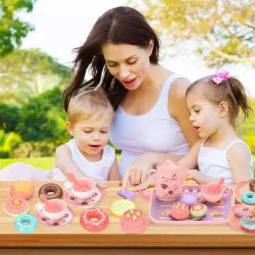 Toddler Tea Party Set for Girls - Pretend Play Gift