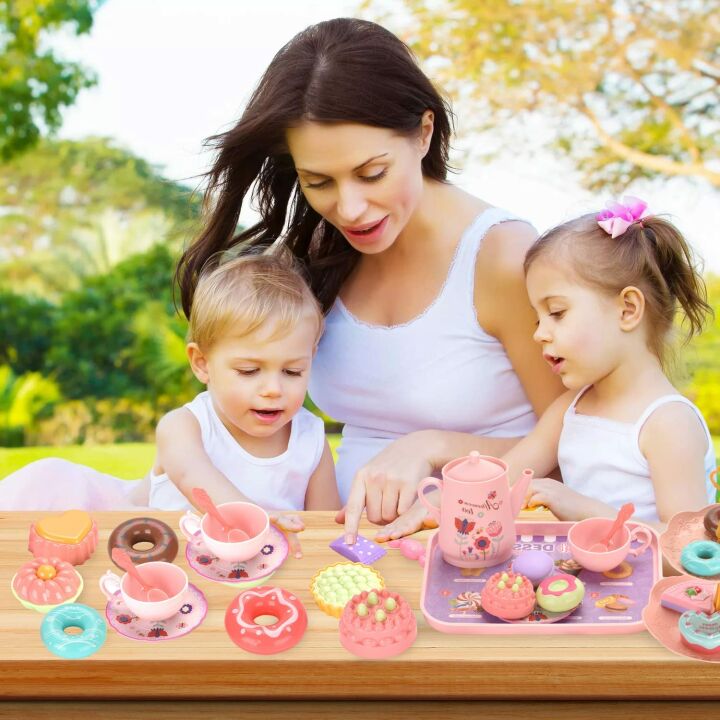 Toddler Tea Party Set for Girls - Pretend Play Gift