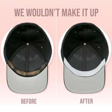 Hat Stain Protector Tape for Women (100+ Uses Total, Strong Adhesion, White), Save Your Hats from Ma...