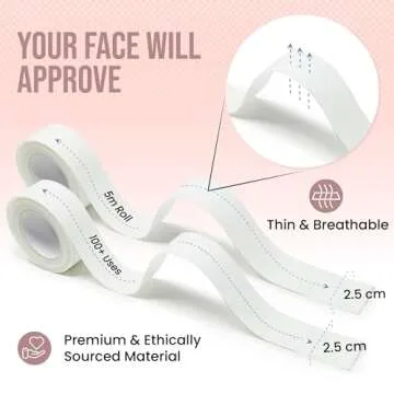 Hat Stain Protector Tape for Women (100+ Uses Total, Strong Adhesion, White), Save Your Hats from Makeup, Sweat and Sunscreen Stains, American Brand and American Design