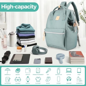 Stylish Himawari Laptop Backpack for School and Travel