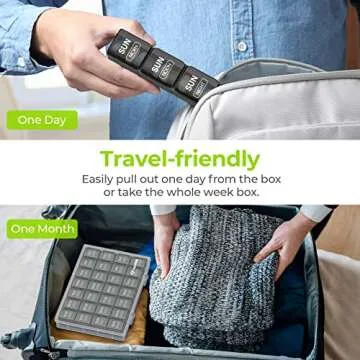 Extra Large Weekly Pill Organizer for Vitamins and Supplements