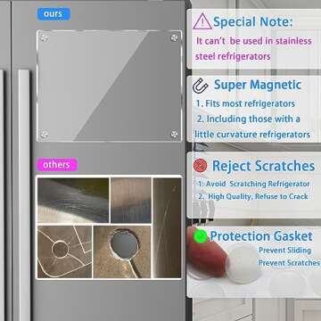 JonXon Magnetic Dry Erase Board - Stay Organized Easily!