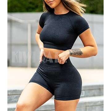 KIWI RATA Women’s Classic Cropped Workout Top