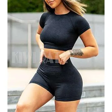 KIWI RATA Women’s Classic Cropped Workout Top