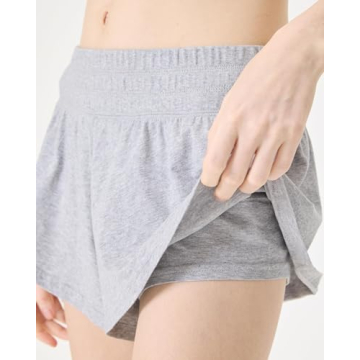 Florence by Mills Women's Cheeky Sleep Shorts in Grey