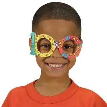 Really Good Stuff 100th Day of School Glasses - 24 Pack for Classroom Fun