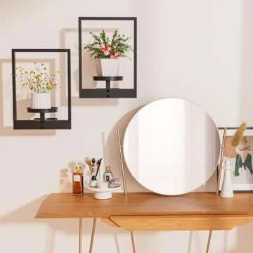 3-Pack Plant Frames Wall Decor, Picture Frame Wall Plant Holder, Wall Hanging Planters for Indoor Plants, Hanger Outdoor Plant Holder, Home Decor Display Stand for Living Room Balcony Garden Patio