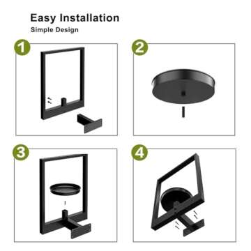 3-Pack Plant Frames Wall Decor, Picture Frame Wall Plant Holder, Wall Hanging Planters for Indoor Plants, Hanger Outdoor Plant Holder, Home Decor Display Stand for Living Room Balcony Garden Patio