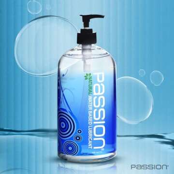 Passion Natural Water-Based Personal Lubricant, 16 Fl Oz - Premium, Non-Sticky, Easy-to-Clean Formula for Smooth, Comfortable Use