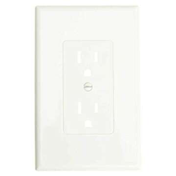 HUBBELL ELECTRICAL PROD 2500W Masque 1-Gang Device Cover-Up Wallplate, 1-Pack, White