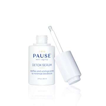 Pause Well Aging Detox Serum - Anti-Aging Skin Care for Menopausal Women - Brightens, Clarifies & Fi...
